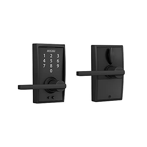 【中古】【未使用・未開封品】Schlage FE695 CEN 622 LAT Touch Century Latitude レバー電子キーレスエントリーロック マットブラック｜AJIMURA-SHOP