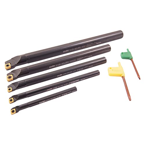 【中古】【未使用・未開封品】HHIP 1001???0023?5?Piece SCLCR Indexableボーリングバーセット、5?/ 16???3?/ 8???1?/ 2???5?/ 8?& 3?/ 4インチ