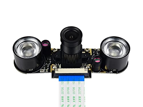 【中古】【未使用・未開封品】Waveshare Raspberry Pi Camera ラズベリーパイカメラ Night Vision Camera Module 5MP OV5647 Webcam Video 1080p for Any Version of Raspberr