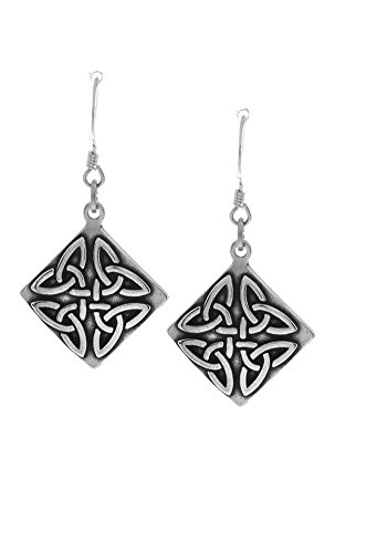 【中古】【未使用・未開封品】Jewelry Trends スターリングシルバー ケルト トリニティ 三角形 ノット ダングルイヤリング