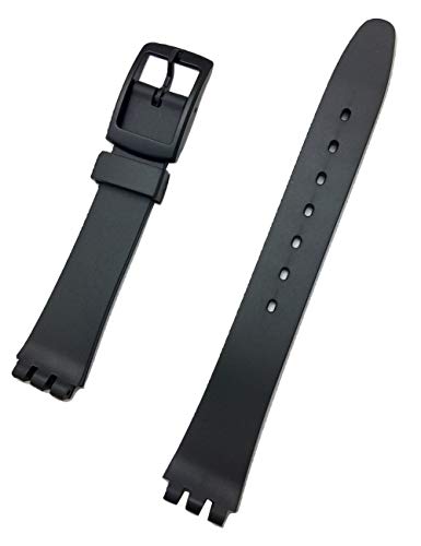 【中古】【未使用・未開封品】14mm ブラックラバー 腕時計バンド 快適で丈夫なPVC素材|AJIMURA-SHOP