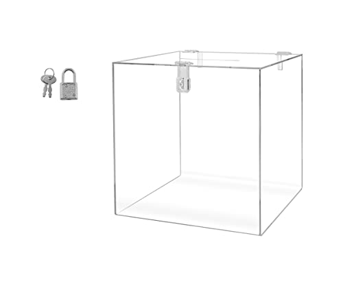 【中古】【未当て嵌める・未開封品】せつ然たるアクリル樹脂Ballotボックス席12?\" x 12?\"" High x 12?\""奥ふかさ"