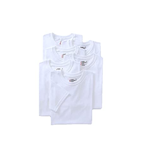 【中古】【未使用・未開封品】Hanes 7870W6 Classic Mens White Crew Neck T-Shirt P6 Medium White