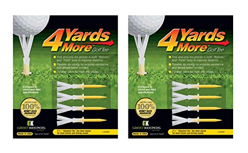 【中古】【未使用・未開封品】4 Yards More ゴルフティー 4パック スタンダード 2 3/4インチ (2個)