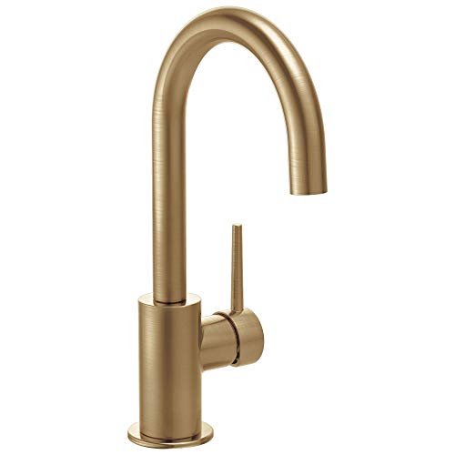 【中古】【未当て嵌める・未開封品】Delta Faucet Trinsic ゴールド赤ちょうちん水道の栓 ゴールドバーシンク水道の栓 シングル広座敷 情の籠もった赤ちょうちん水道の栓 シングル広座敷 プレップシンク水道の栓 バーシン