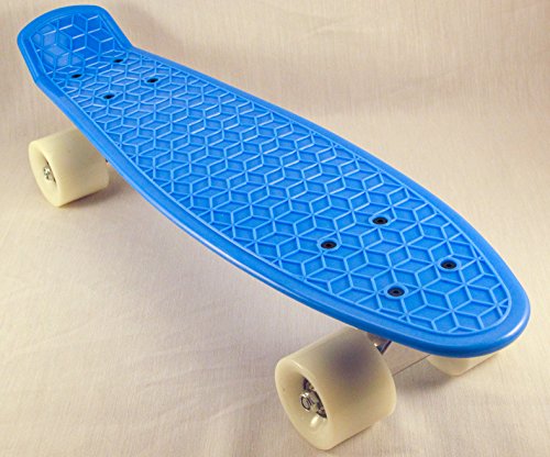 【中古】【未使用・未開封品】Throwback Skateboard, 21.5 Plastic Deck with Bright Green Tunnel Wheels BLACK by Throwback