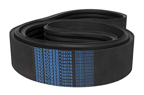 【中古】【未使用・未開封品】D&D PowerDrive 3B133 Banded V Belt, 3 Number of Band, Rubber