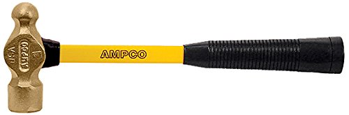 【中古】【未使用・未開封品】Ampco Safety Tools H-412FG Ball Peen Hammer, Non-Sparking, Non-Magnetic, Corrosion Resistant, 2 lb, 11 OAL by Ampco Safety Tools