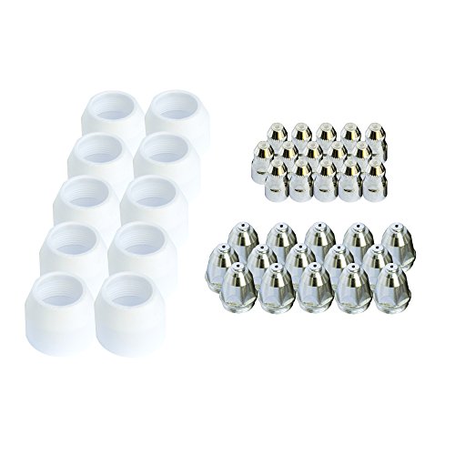 【中古】【未使用・未開封品】Lotos Technology BCON40 Plasma Cutter, Consumables Nozzle Electrode and Cup for LTP7000/LTP8000, Silver/White by Lotos Technology｜AJIMURA-SHOP
