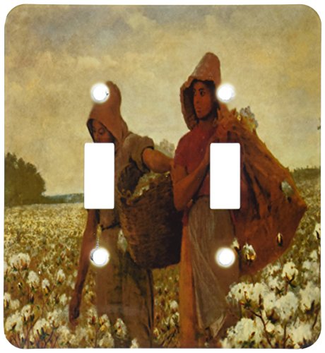 【中古】【未当て嵌める・未開封品】3drose LSP _ 196340?_ 2刷り上げるのヴィンテージWinslow Homer Painting The Cotton Pickersダブルうつり変わり取り替えっこ