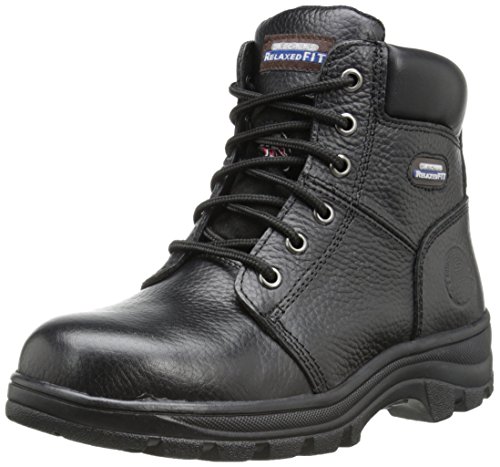 【中古】【未使用・未開封品】Skechers for Work レディース ワークシャー ペリル スチール つま先ブーツ, ブラック, 9.5｜AJIMURA-SHOP