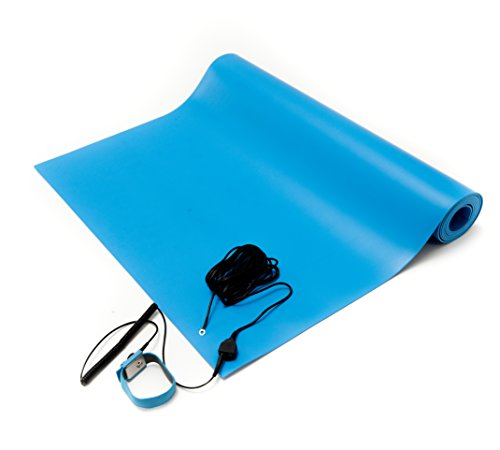 【中古】【未使用・未開封品】Bertech ESDマットアースコード、キットを手首のストラップとAブルー 2.5' Wide x 6' Long x 0.093" Thick 1059-2.5x6BKT 1|AJIMURA-SHOP