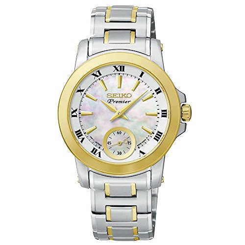 【中古】【未当て嵌める・未開封品】Seiko SRKZ66 Premier Two Tone Mother of Pearl Dial Women\u0027s Watch