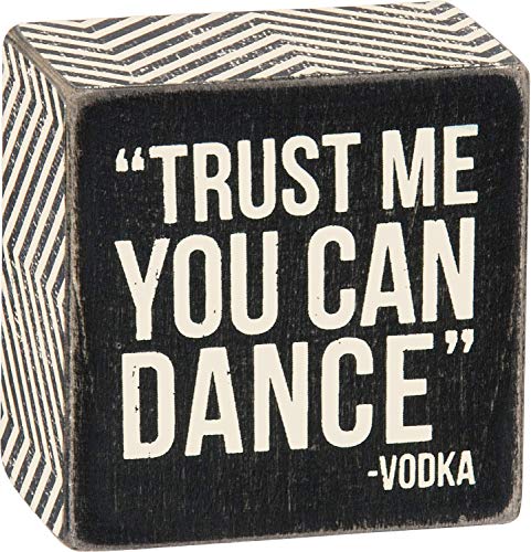 【中古】【未使用・未開封品】プリミティブby Kathy木製ボックスサイン、Trust Me You Can Dance|AJIMURA-SHOP