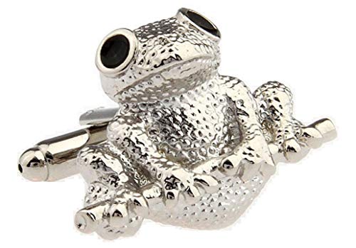 【中古】【未使用・未開封品】mrcuff FrogペアCufflinks in a Presentationギフトボックス&ポリッシュクロス