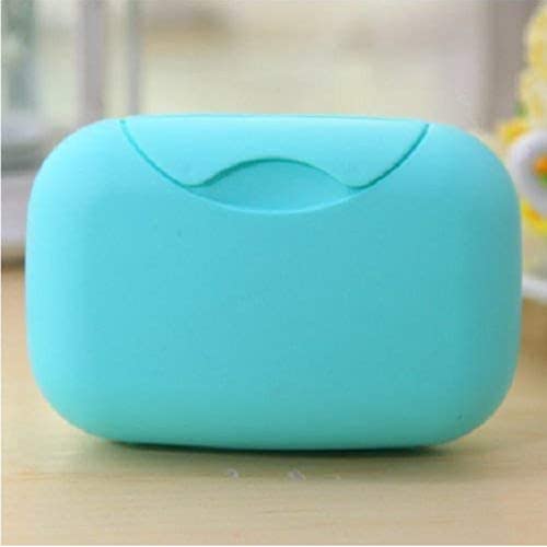 【中古】【未使用・未開封品】(Large, Blue) - UDTEE 2PCS Beautiful And Lovely/Cute Portable Home/Outdoor Hiking/Travelling/Camping Candy Colour Soap Container/Case/B画像