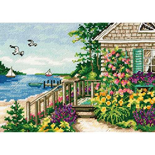 【中古】【未使用・未開封品】Gold Petites Bayside Cottage Counted Cross Stitch Kit-7\