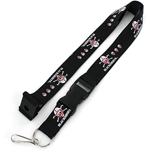 【中古】【未使用・未開封品】Nebraska Cornhuskers Blackshirt Lanyard Keychain Id Ticket Clip