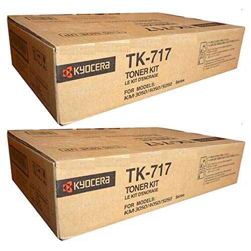 【中古】【未当て嵌める・未開封品】Kyocera Tk717 Toner, 34000 Page-Yield, Black, Case of 2