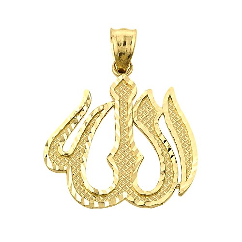 【中古】【未使用・未開封品】Middle Eastern Jewelry 14Kイエローゴールド イスラム教アラーネックレスペンダント