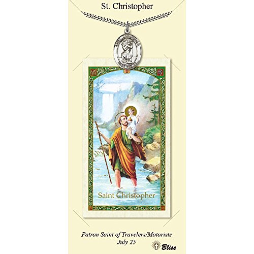 【中古】【未使用・未開封品】ピューターセントクリストファー・メダルon an 24インチHeavy Curb Chain With A Prayer To St Cristopher Prayerカード。｜AJIMURA-SHOP 58,325円