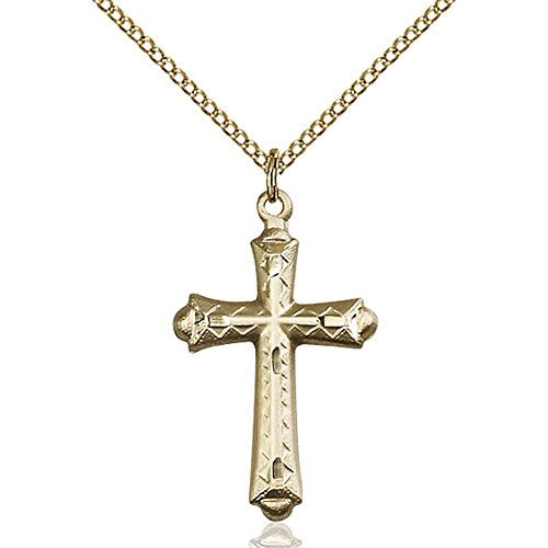 【中古】【未使用・未開封品】Bonyak Jewelry 金張り ライトカーブチェーン 1 1/8 x 5/8インチ 金張りライトカーブチェーン付き