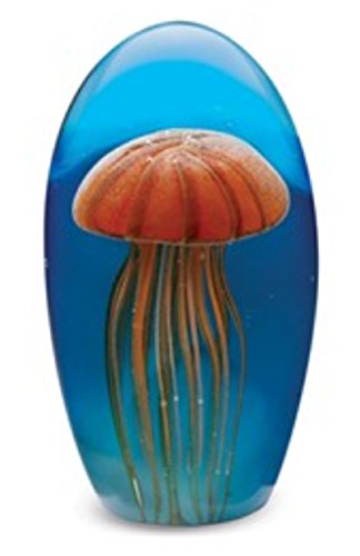 【中古】【未当て嵌める・未開封品】Dynasty Gallery クラゲ海洋博物館 オレンジグロー 高さ6.5in