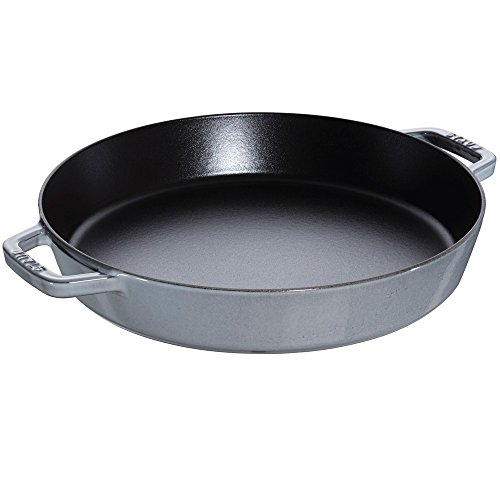 【中古】【未当て嵌める・未開封品】Staub鋳鉄13?\"ダブル手持ち部分Fry Pan 13\"" 1313418"