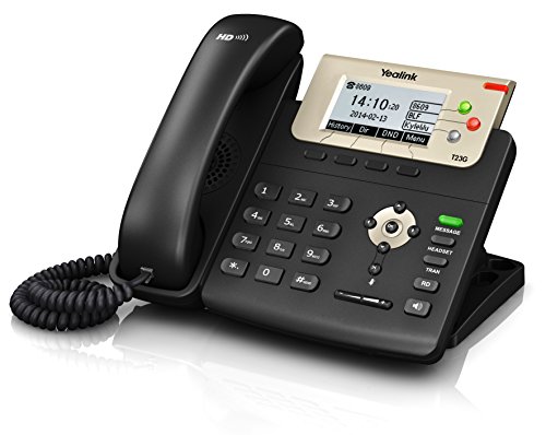 【中古】【未当て嵌める・未開封品】Yealink T23GN 3lines LCD Wired handset Black IP phone