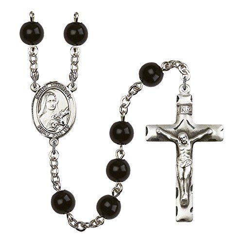 【中古】【未当て嵌める・未開封品】聖Therese of Lisieux銀メッキ数珠???Every生まれ落ちる月色つやand More