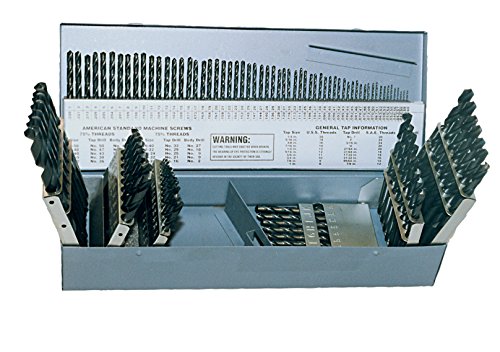【中古】【未使用・未開封品】Cle-Line C21127 Style 1899 High Speed Steel General Purpose Jobber Length Drill Set, Steam Oxide Finish, 1/16 - 1/2 Size, 115 Pieces by|AJIMURA-SHOP