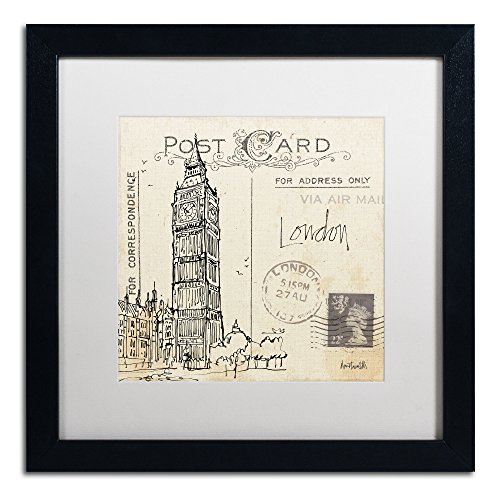 【中古】【未当て嵌める・未開封品】Trademark Fine Art Postcard Sketches II 美術細工物 Anne Tavoletti 白いことつや消しと黒いことひな形 16 by 16-Inch WAP0091-B1616MF