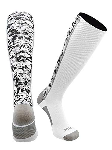 【中古】【未使用・未開封品】TCKスポーツEliteデジタルCamo Over The Calfパフォーマンスソックス XL ホワイト
