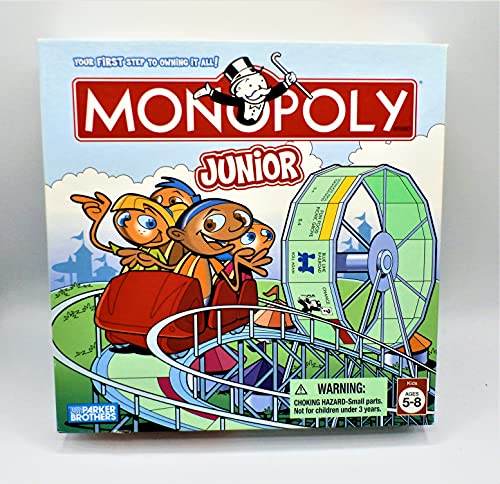 【中古】【未使用・未開封品】Monopoly Junior Board Game 2005 Edition with Amusement Park Theme Featuring Ticket Booth Houses and Park Ride Pawns｜AJIMURA-SHOP