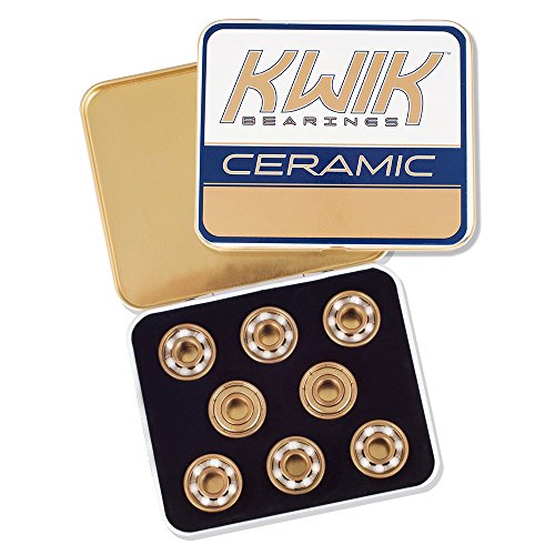 【中古】【未当てはめる・未開封品】KwiKベアリング-陶器ベアリング-16個の耐熱セラミックローラースケートベアリングの書き割り-8粍