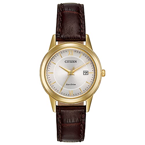 【中古】【未使用・未開封品】Citizen Women's FE1082-05A Stainless Steel Watch with Brown Band