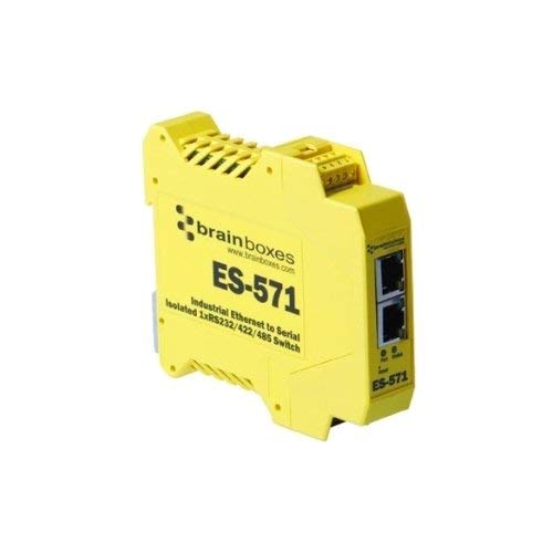 【中古】【未当て嵌める・未開封品】BRAINBOXES ES-571 / Es-571 実業用不成立イーサネットから禾穀類+取り替えっこ// 1PORT RS232 422/485 ETHERNETから禾穀類実業DIN軌跡マウント