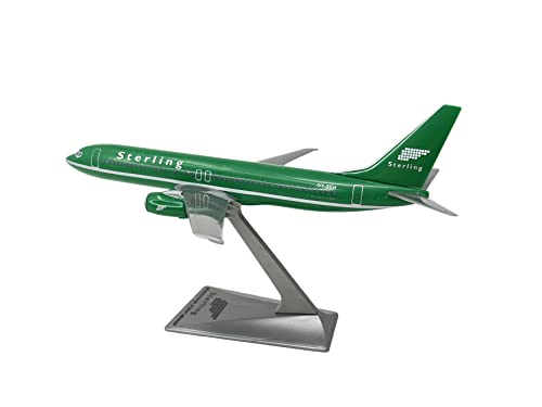 【中古】【未使用・未開封品】スターリング「グリーン」737???800?Airplane Miniature Modelスナップ式プラスチック1?: 200?Part # abo-73780h-017