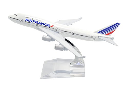 【中古】【未使用・未開封品】1:400 16cm B747-400 Air France Metal Aeroplane Model Plane Toy Plane Model