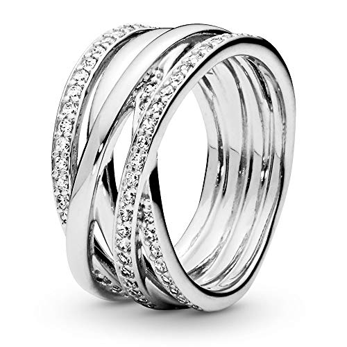 【中古】【未使用・未開封品】Pandora Jewelry キュービックジルコニアリング スターリングシルバー|AJIMURA-SHOP