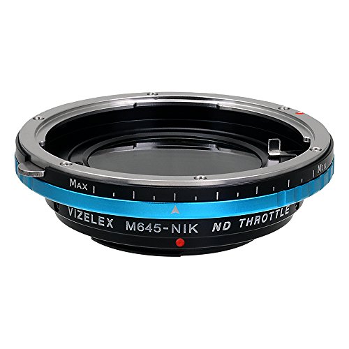 【中古】【未使用・未開封品】Vizelex ND Throttle Lens Mount Adapter Compatible with Mamiya 645 MF Lenses to Nikon F-Mount Cameras - By Fotodiox Pro
