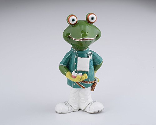 【中古】【未当て嵌める・未開封品】Dentist Frog Fabrege表現スタイルTrinketボックス席手作りでKeren Kopal