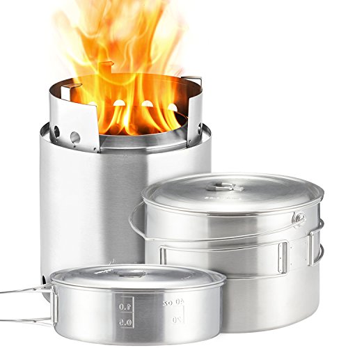 【中古】【未当てはめる・未開封品】Solo Stove ソロストーブキャンプファイヤー＋２ポット書き割り【ジャズバンド】日本定まり品