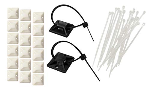 【中古】【未使用・未開封品】粘着BackedマウントBasesキット 1.5" Bases + Cable Ties ホワイト CT-ED-ABM-150-CL-KIT｜AJIMURA-SHOP 12,134円