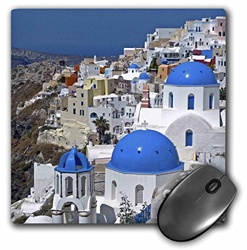 【中古】【未当て嵌める・未開封品】3D サクラ色\"ギリシアサントリーニ島のサントリーニオイアEu12 Dny0016David Noyes\"" つや消し完成二十日鼠パッド - 8 x 8in - mp_137346_1"