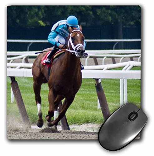 【中古】【未当て嵌める・未開封品】3drose Horse Racing Towards Finish Line???二十日鼠パッド、8?× 8in(MP 112487?_ 1?)