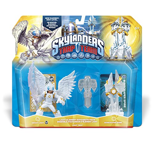 【中古】【未使用・未開封品】スカイランダーズ Skylanders トラップチーム Trap Team - LIGHT ELEMENT EXPANSION PACK WITH KNIGHT LIGHT, SUNSCRAPER SPIRE, AND LIGHT TRAP