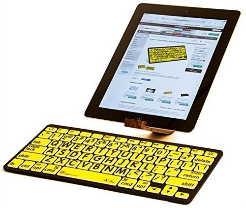 【中古】【未使用・未開封品】LogicKeyboard Large Print Black on Yellow Bluetooth Mini Keyboard For Apple iPad and iPhone - Tablet not Included by LogicKeyboard｜AJIMURA-SHOP