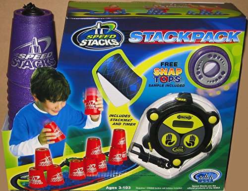 【中古】【未使用・未開封品】Speed Stacks スピードスタック メタリックパープル プラスチック メタリック スタックパック スタッキング 競技用カップ マットとタイマー付き