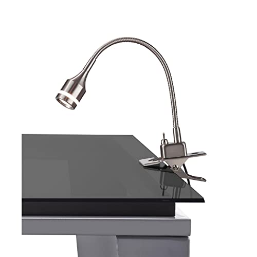 【中古】【未当てはめる・未開封品】Adesso 3217-22 Prospect LED Clip Lamp, Steel by Adesso [並行輸入品]